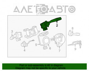 Comutatorul de sub volan din dreapta pentru Lexus GX470 03-09