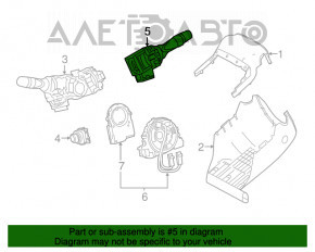 Comutatorul de sub volan din dreapta pentru Lexus NX200t NX300 NX300h 15-21 cu senzor de ploaie