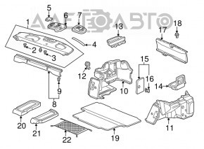 Бокс багажника левый Honda Accord 98-02