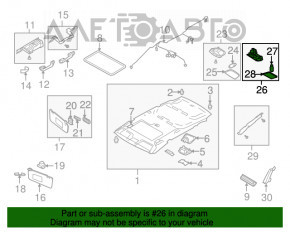 Iluminarea portbagajului Subaru B10 Tribeca