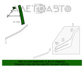 Capac usa spate stanga Chevrolet Equinox 18- lacul s-a descuamat