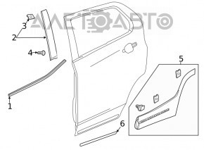 Capac usa laterala spate stanga pentru GMC Terrain 18-