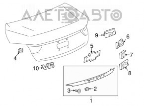 Emblema spate a Chevrolet Impala 14-20