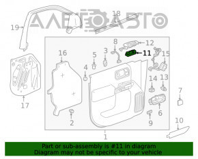 Controlul geamului electric din față, stânga, pentru GMC Terrain 18-