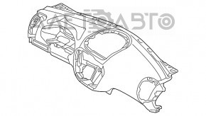 Panoul frontal al torpedo-ului fără AIRBAG pentru Kia Soul 14-19.