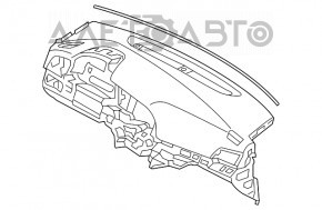 Panoul frontal gol al torpedo Hyundai Elantra AD 17-18, zgârietură