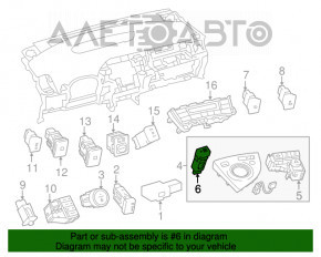 Butonul de parcare Toyota Prius 30 10-15-