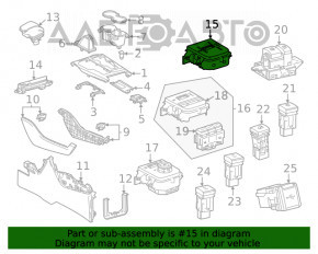 Comutatorul modurilor de conducere Toyota Highlander 20-21 FWD