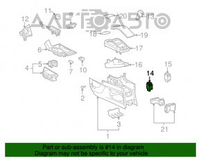 Кнопка блокировки дифференциала Lexus RX350 RX450h 10-15