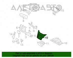 Capacul panoului de control cu conductele de aer pentru Hyundai Sonata 11-15