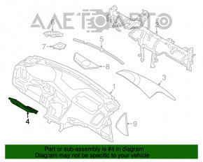 Husa genunchi sofer Kia Optima 11-15 bej, cu start-stop, zgarieturi