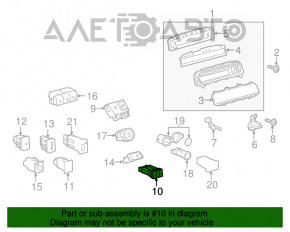 Кнопки подогрева сидений Toyota Prius V 12-17