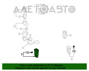 Butonul de încălzire a scaunului stâng pentru Lexus GX470 03-09, nou, original OEM.