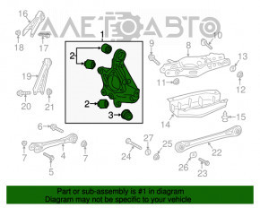 Capacul spate dreapta al Chevrolet Camaro 16- 6.2