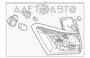 Lampa exterioară aripă dreapta Chevrolet Equinox 18-21