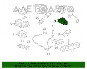 Joystick-ul de control al ecranului pentru Lexus RX350 RX450h 20-22 cu cotieră