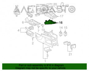 Controlul joystick-ului ecranului Lexus CT200h 11-17 piele neagră