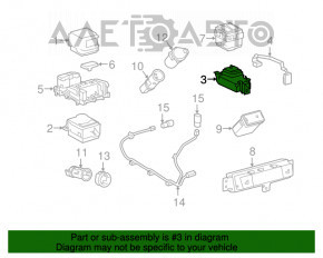 Joystick-ul de control al ecranului pentru Lexus RX350 RX450h 16-19 cu cotieră neagră.