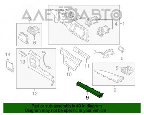 Capacul torpedoului dreapta jos Hyundai Sonata 15-19 bej