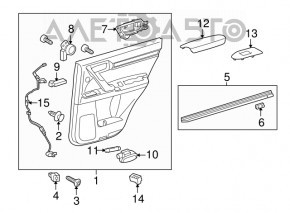 Controlul geamului electric din spate dreapta pentru Lexus Hs250h 10-12