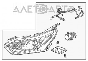 Far stânga față asamblată Chevrolet Equinox 18-21 LED