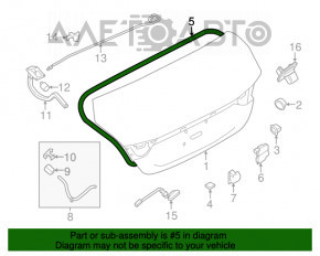 Garnitura capac portbagaj Nissan Maxima A36 16-