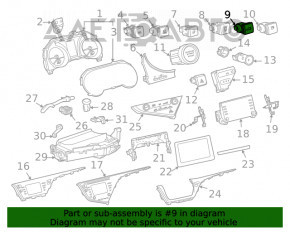 Butonul de deschidere a portbagajului Toyota Camry v70 18-