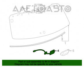 Кнопка открытия стекла двери багажника Toyota Highlander 08-13