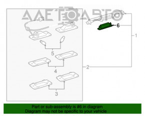 Butonul de deschidere a portbagajului exterior pentru Lexus RX300 RX330 RX350 RX400h 04-09