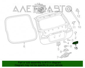 Butonul de deschidere a portbagajului pentru Lexus CT200h 11-17