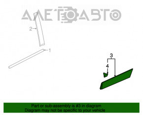 Capac usa spate dreapta inferioara Chevrolet Equinox 18- structura, uzata