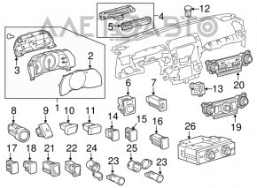 Control oglinzi Toyota Highlander 08-13 nou original OEM