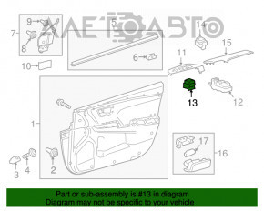 Controlul oglinzilor Toyota Camry v55 15-17 SUA