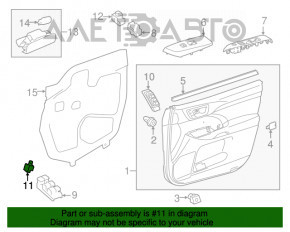 Controlul oglinzilor pentru Toyota Highlander 14-19