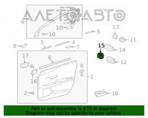 Управление зеркалами Lexus NX300 NX300h 18-21 под BSM, автоскладывание