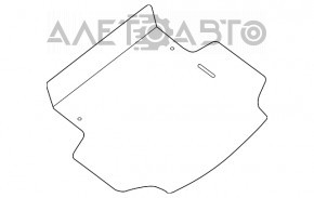 Capacul portbagajului Nissan Leaf 13-17 gri.