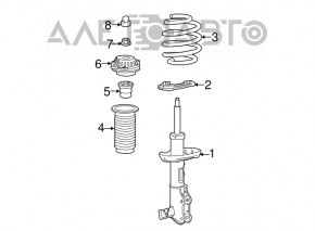 Amortizor fata dreapta GMC Terrain 18-FWD pentru R18 nou original OEM