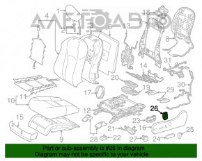 Управление пояснич подпорки водительского сиденья Toyota Avalon 13-18