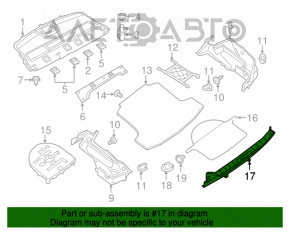 Capacul portbagajului Nissan Altima 13-