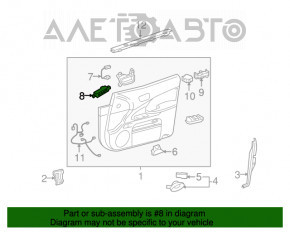 Controlul memoriei scaunelor din față stânga pentru Lexus GS300 GS350 GS430 GS450h 06-11