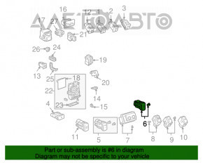 Butonul PWR DOOR RX300 RX330 RX350 RX400h 04-09