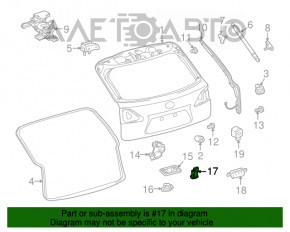 Кнопка открытия багажника внутренняя Lexus RX350 RX450h 10-15