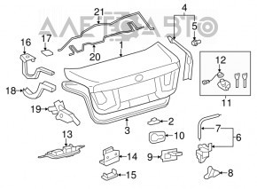 Кнопка закрытия крышки багажника Lexus LS460 LS600h 07-12