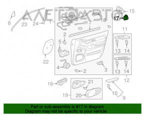 Кнопка блокировки дверей правой Lexus GX470 03-09