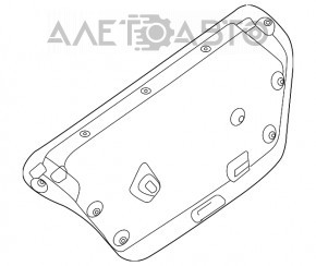 Capacul portbagajului Nissan Maxima A36 16- negru