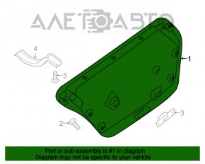 Capacul portbagajului Nissan Maxima A36 16- negru