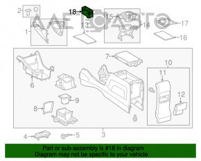 Кнопки переключения режимов Toyota Prius V 12-17