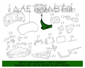 Кнопки управления подсветки приборов Toyota Camry v70 18-20