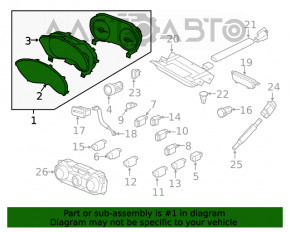 Щиток приборов Subaru Forester 19- SK 47к