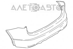 Bara spate naked Nissan Rogue Sport 17-19 nou original OEM